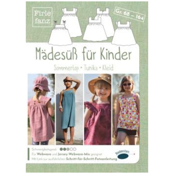 Mädesüß für Kinder - Sommertop/Tunika/Kleid - Firle fanz - Papierschnittmuster