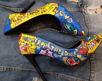 Pop art shoes | Etsy México