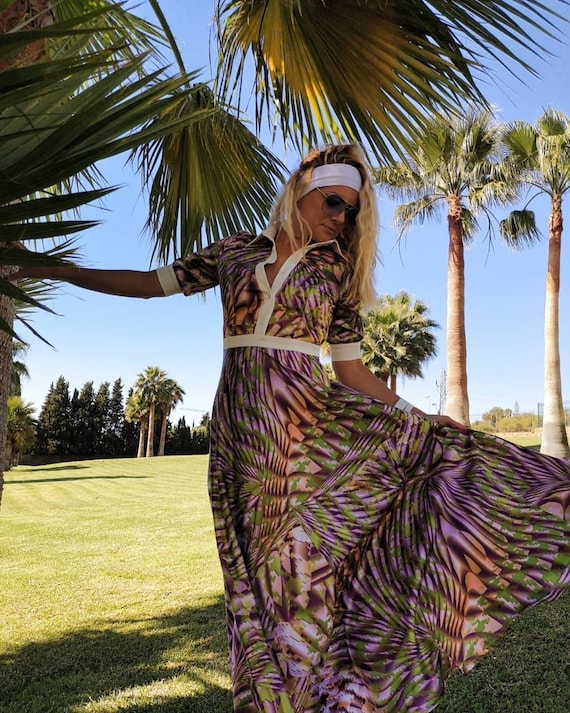 purple colour maxi dress Madoni Maxi Dress Purple  Giana Rose Couture