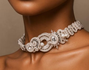 Luksusowy naszyjnik ślubny Swarovski – Crystal Couture