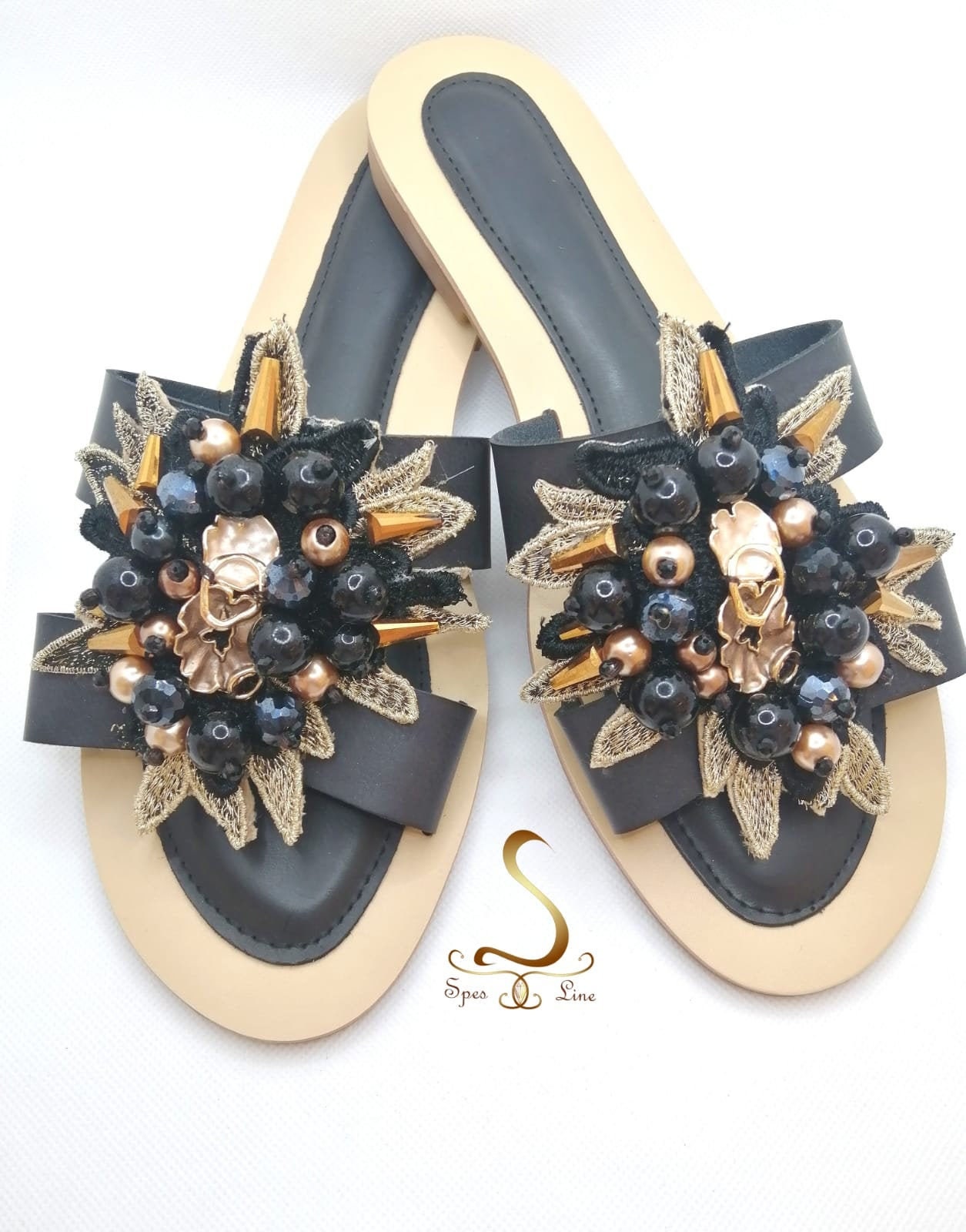 wedding sandals flat with pearls
