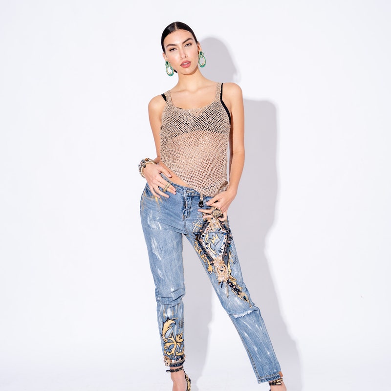 BELLA SEQ EMBELLISHED JEANS