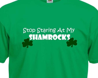 Ladies Saint Patrick's Day Tee Shirt - Adult Shamrock Tee Shirt, Made in Ireland