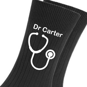 Personalized Stethoscope Socks: Doctor Gift