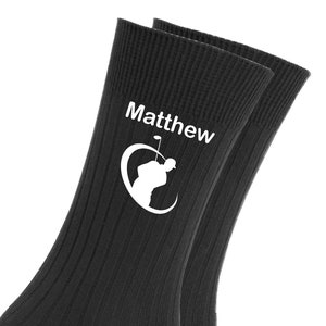 Golf Players Gift, Personalised Golf Socks Fathers Day Gift image 1