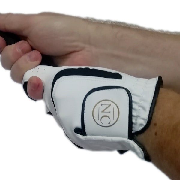 Personalised Leather Golf Glove, with a gold monogram and Matching Gift Box, gift for golfer