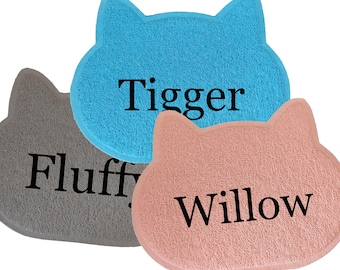 Personalized Cat Feeding Mat: Non-Slip Pet Bowl Mat