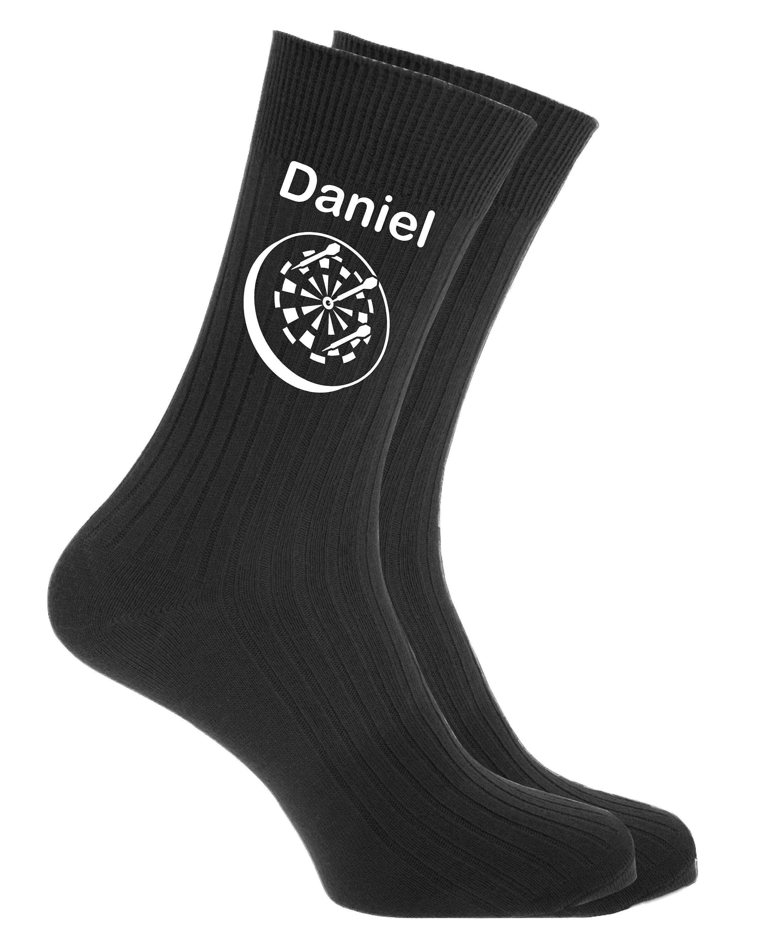 Image of Darts Players Gift Personalised Socks, For Fathers Day