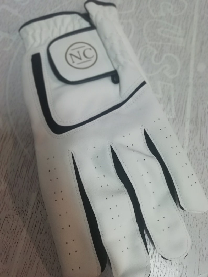 Personalised Leather Golf Glove, with a gold monogram and Matching Gift Box, gift for golfer image 7