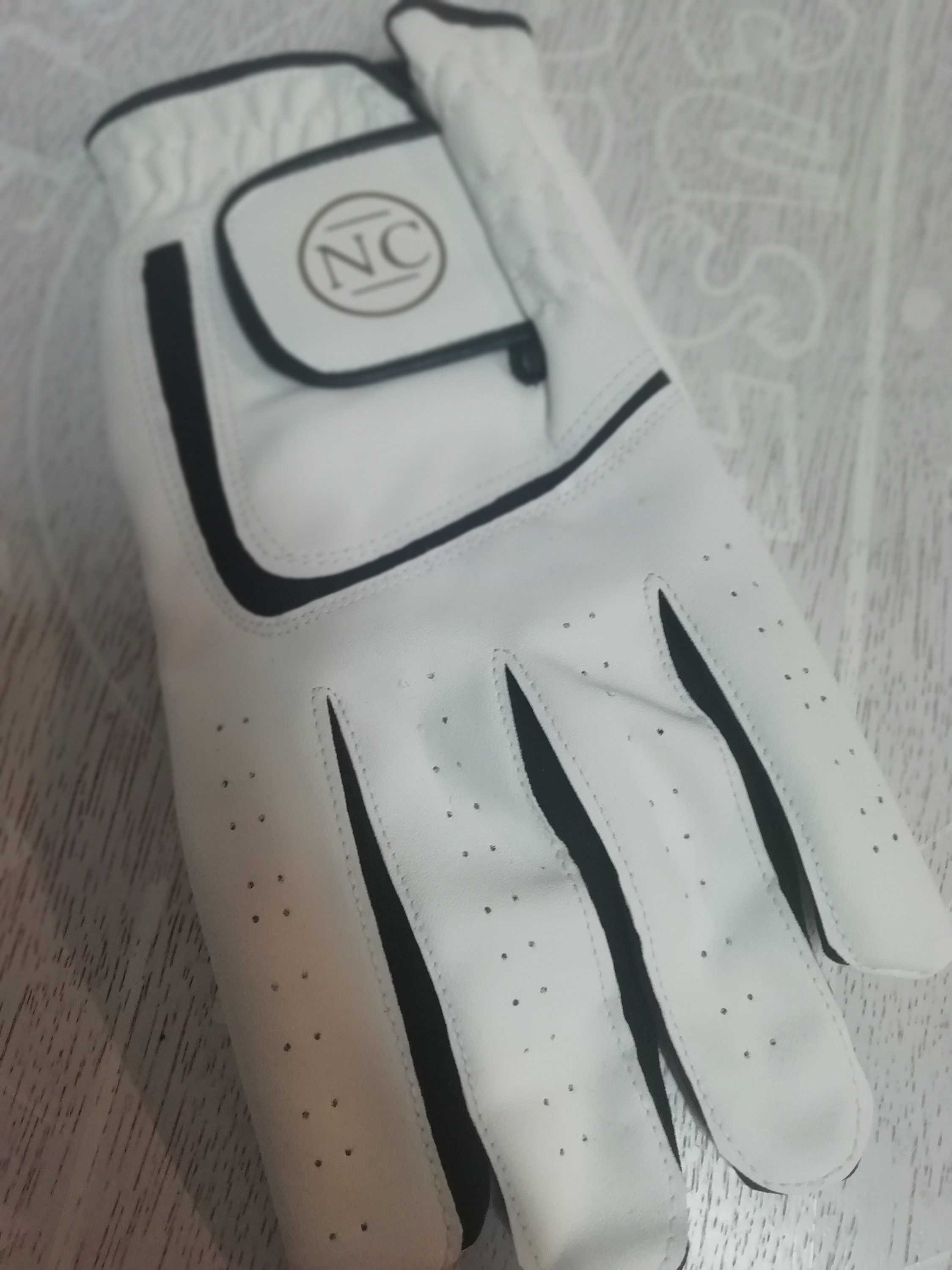 Personalised Leather Golf Glove, with a gold monogram and Matching Gift Box, gift for golfer