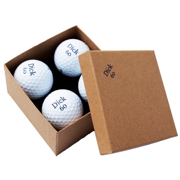 Personalised Golf Balls 4 Pack, Gift for Golfers