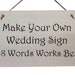 see more listings in the Wedding Signs section