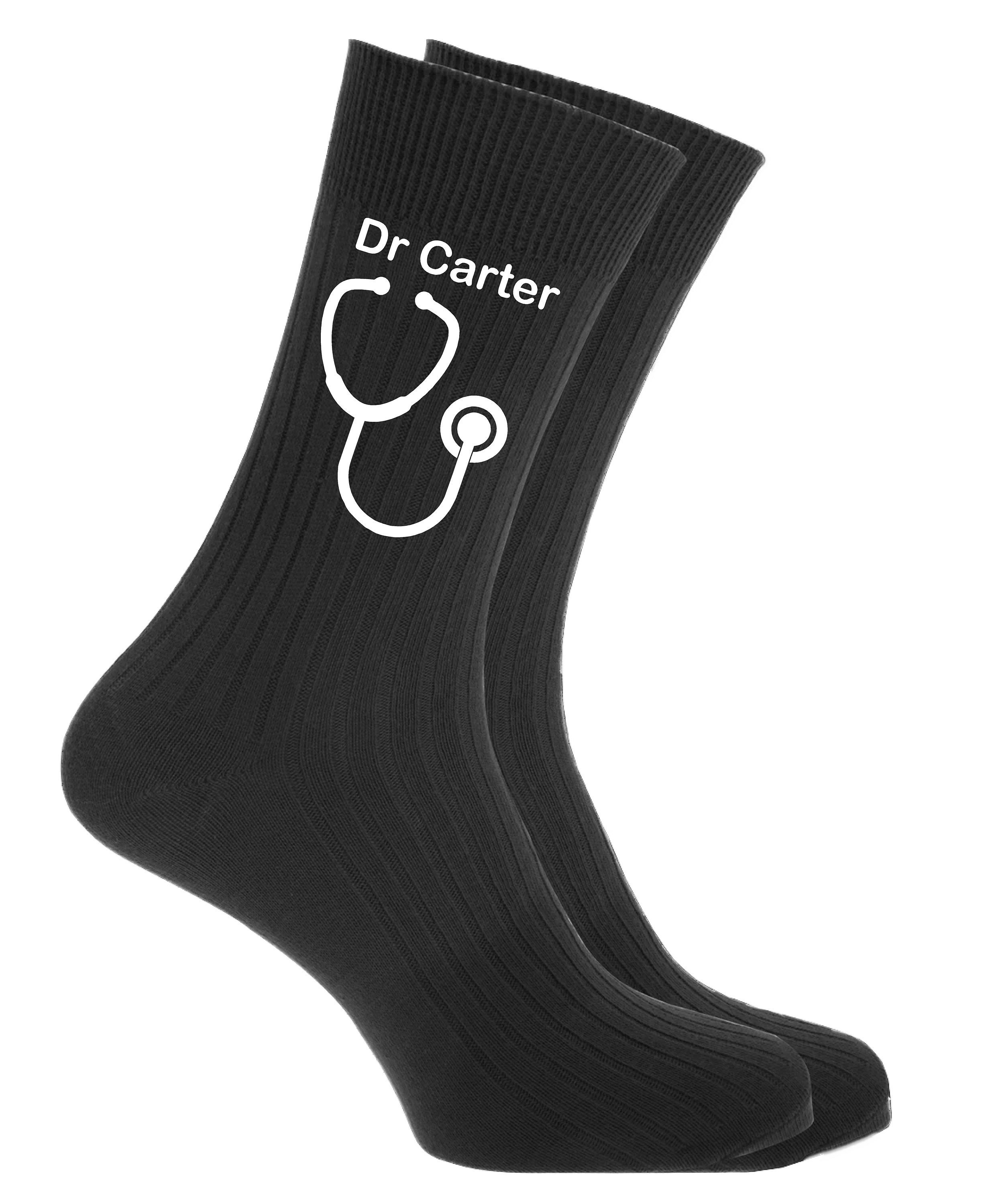 Gift For Doctors, Personalised Stethoscope Socks Doctors