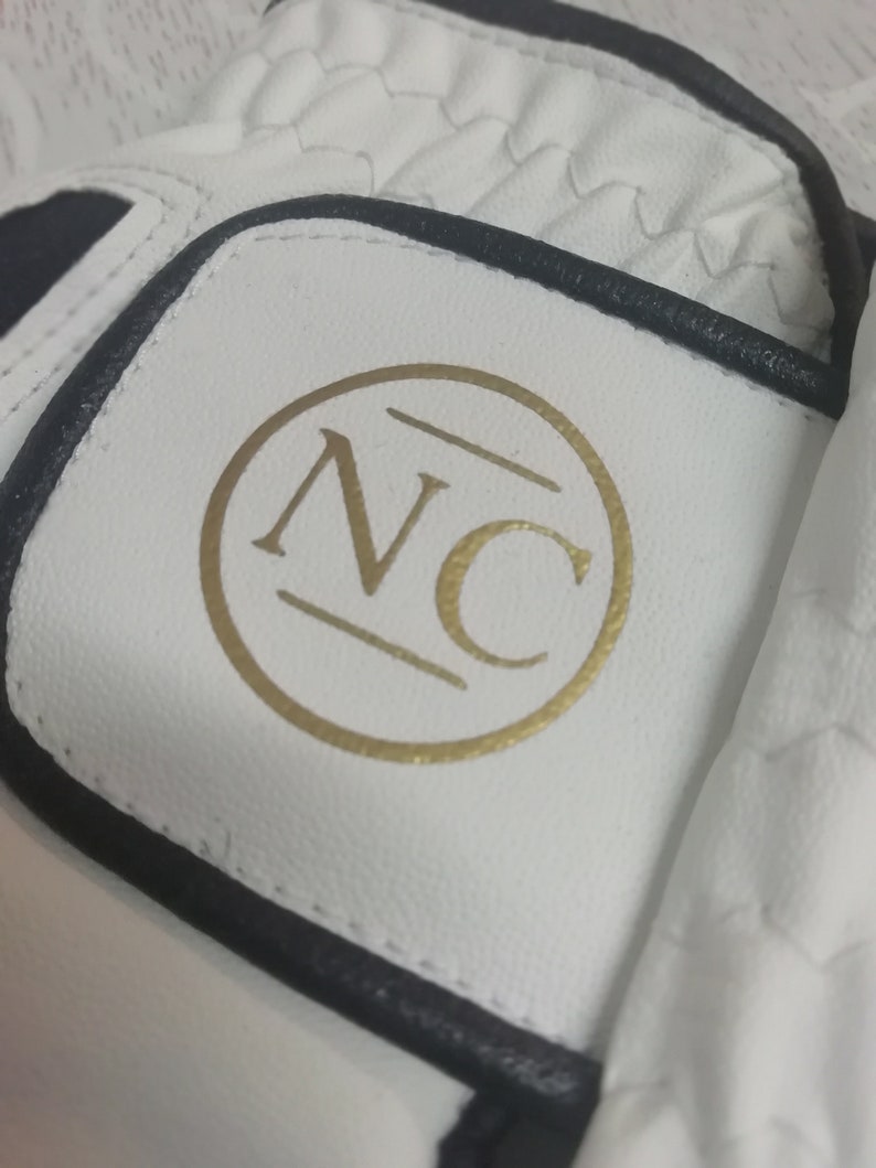 Personalised Leather Golf Glove, with a gold monogram and Matching Gift Box, gift for golfer image 5