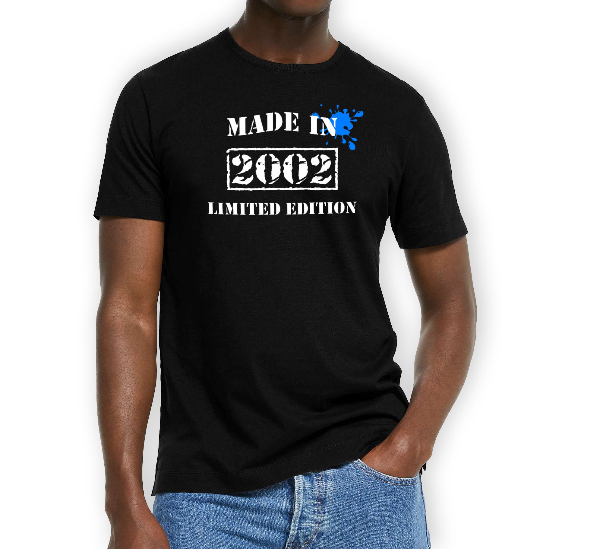 Image of Birthday Gift Tee Shirt Personalised For 18Th, 21st, 30Th Or Any Other With A "Made In" Year Of Your Choice