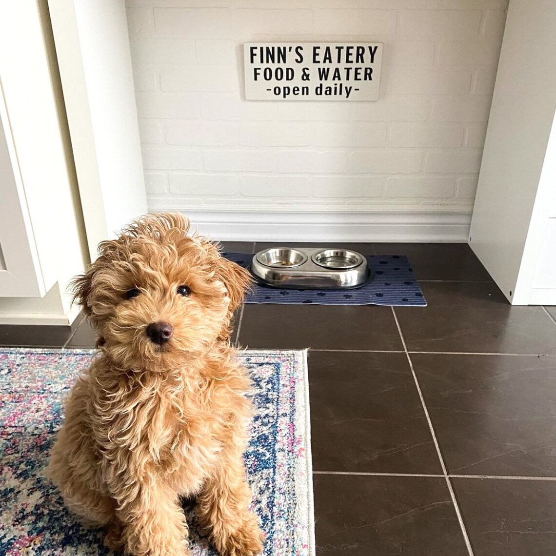 Personalized Dog Food Sign © Pet Feeding Sign Pups Eatery Etsy