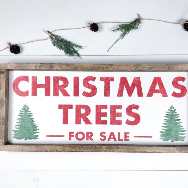 Trees for Sale Sign Etsy