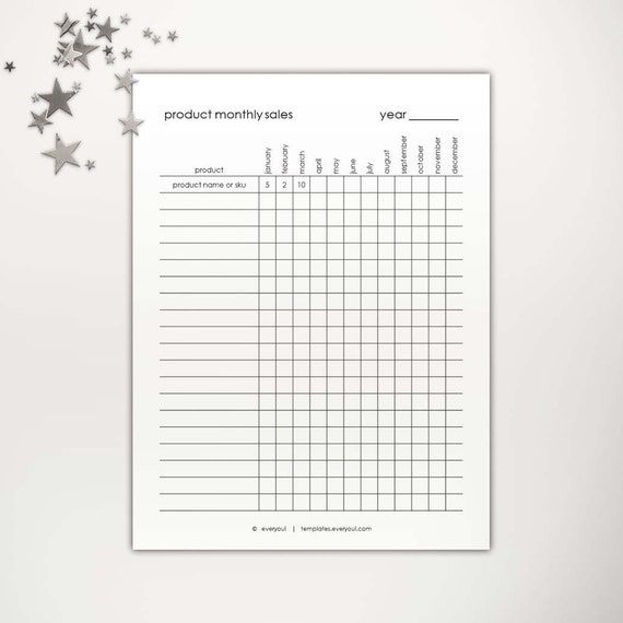 diy-product-monthly-sales-tracker-templates-diy-custom-calendar-planner-planner-templates-printable-planner-power-point-template-etsy