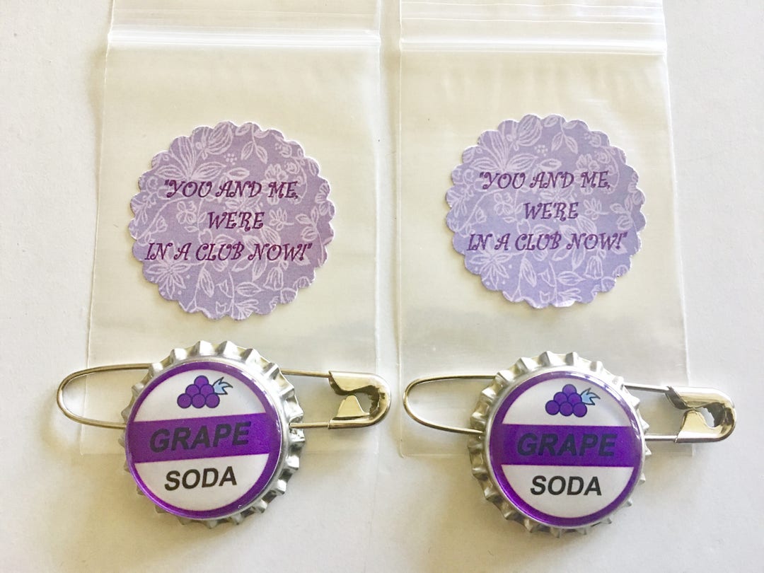 Set of 2 Ellie Badges Grape Soda Pins - Etsy