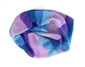 Teal Super Soft Hand Made Knit Scarf Xtra Long Unisex Scarf Colorful ...