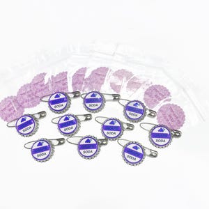 Ellie Badge Grape Soda Pins