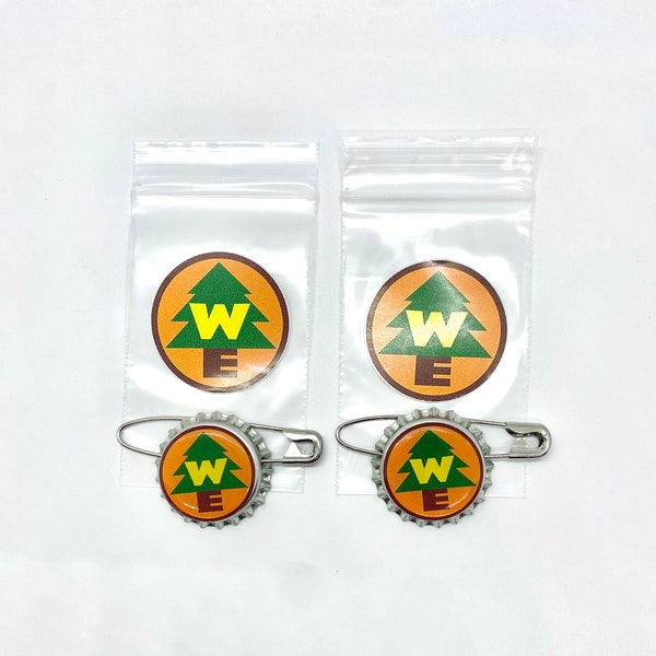 We Bottle Cap Pins Wilderness Explorer