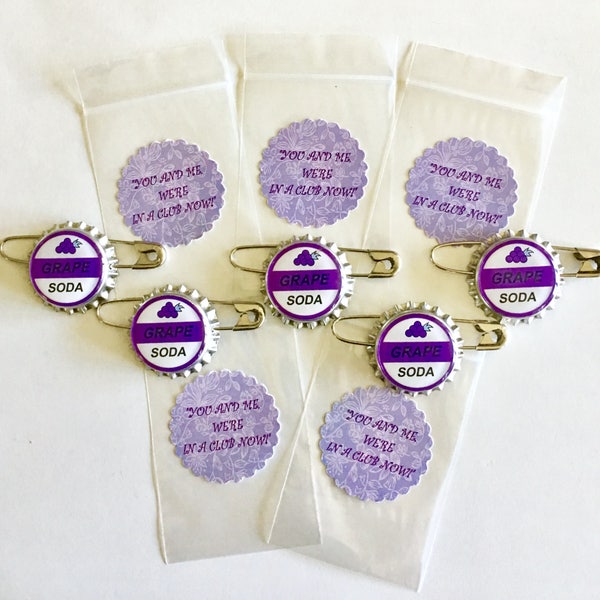 Ellie Badge Grape Soda Pins Set of 5