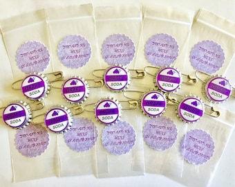 Ellie Badge Grape Soda Pin Set of 10