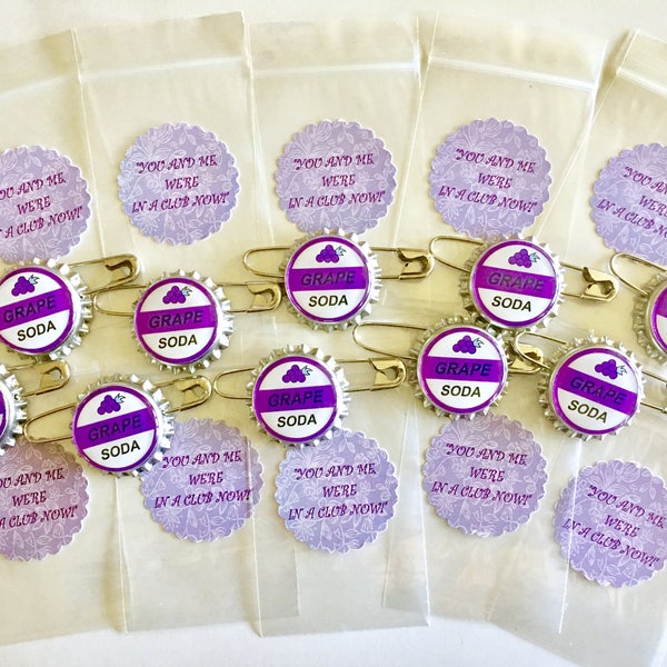 Ellie Badge Grape Soda Pin Set of 10