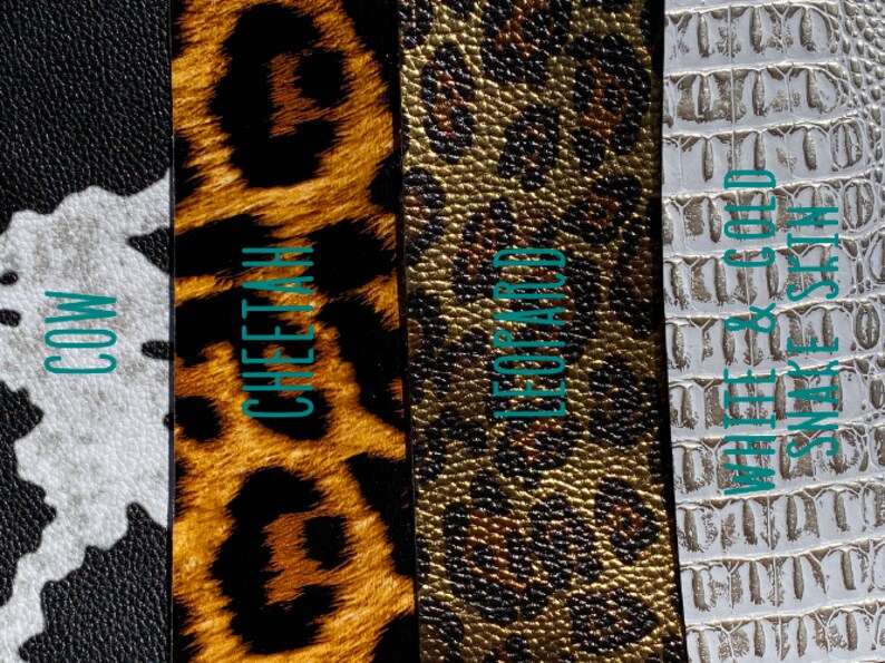 Animal Print Faux Leather Faux Leather Fabric Sheets Animal Etsy