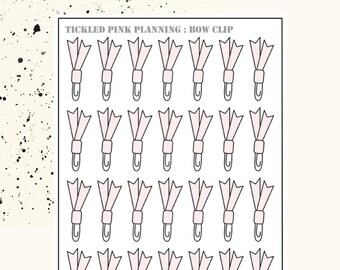 BOW CLIPS | Planner Stickers | Premium Matte Paper