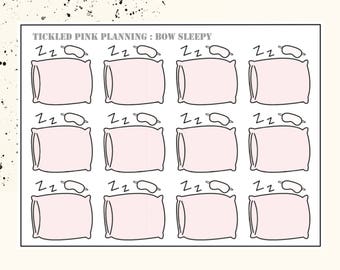 BOW SLEEPY | Planner Stickers | Premium Matte Paper