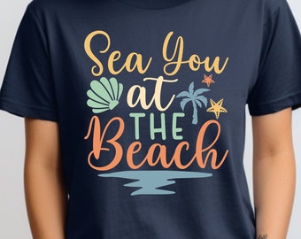 Retro Beach T-Shirt, Summer Beach Shirt, Retro Beach T-Shirt, Beach Bum, Summer Vacation Shirt