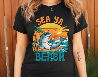 Retro Beach T-Shirt, Summer Beach Shirt, Retro Beach T-Shirt, Beach Bum, Summer Vacation Shirt