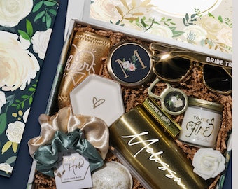 Maid of Honor Proposal Gift with Tumbler, Black Matron of Honor Proposal Box, Will You Be My Maid Of Honor Gift Box for MOH Proposal (BP1)