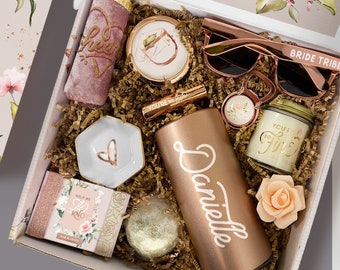 Bridesmaid Proposal Box with Luxury Bridesmaid Gifts, Personalized Will You Be My Bridesmaid Box