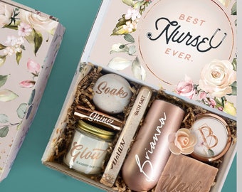 Best Nurse Ever Self Care Spa Gift Set, Gift for Nurse Appreciation, Thank You Nurse, Bulk Gifts For Nursing Staff, Nursing Graduation (Ns2)