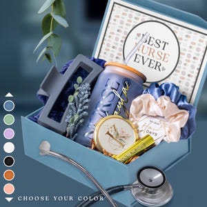 Nurses Week Gift Box, Best Nurse Ever Set for Coworker Friend, Bulk Nursing Staff, Thank You Staff, Preceptor, PA, NP, NCLEX, Gift Set (NS3)