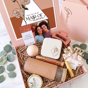 Coffret de demoiselle d'honneur ou coffret sera ma maîtresse d'honneur (BE1)