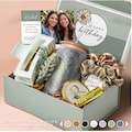 October or November Birth Flower Gift Box for Her, Birthday Month Idea, Personalized Birthday Set, Coffee Cup for Best Friend or Mom (HB3)