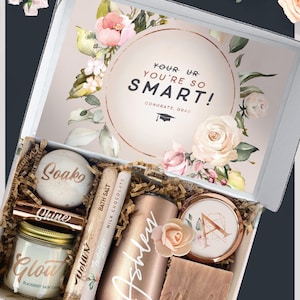Time To Relax Graduation Spa Gift Set For Her, College Class of 2024 Graduation Gift Box for Best Friend, Daughter, Teacher or Student (GH1) Candle+Choc+12ozTumbler