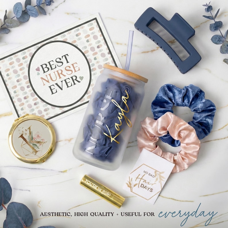 Best Nurse Ever Set for Coworker Friend, Nurses Week Gift Box, Bulk Nursing Staff, Thank You Staff, Preceptor, PA, NP, NCLEX, Gift Set (NS3) image 3