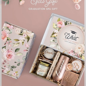 Time To Relax Graduation Spa Gift Set For Her, College Class of 2024 Graduation Gift Box for Best Friend, Daughter, Teacher or Student (GH1) image 1