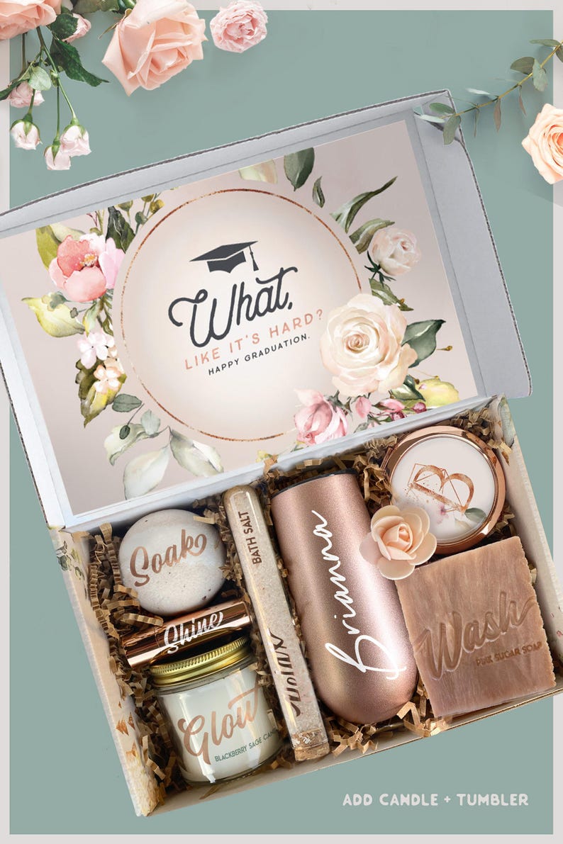 Time To Relax Graduation Spa Gift Set For Her, College Class of 2024 Graduation Gift Box for Best Friend, Daughter, Teacher or Student (GH1) image 7