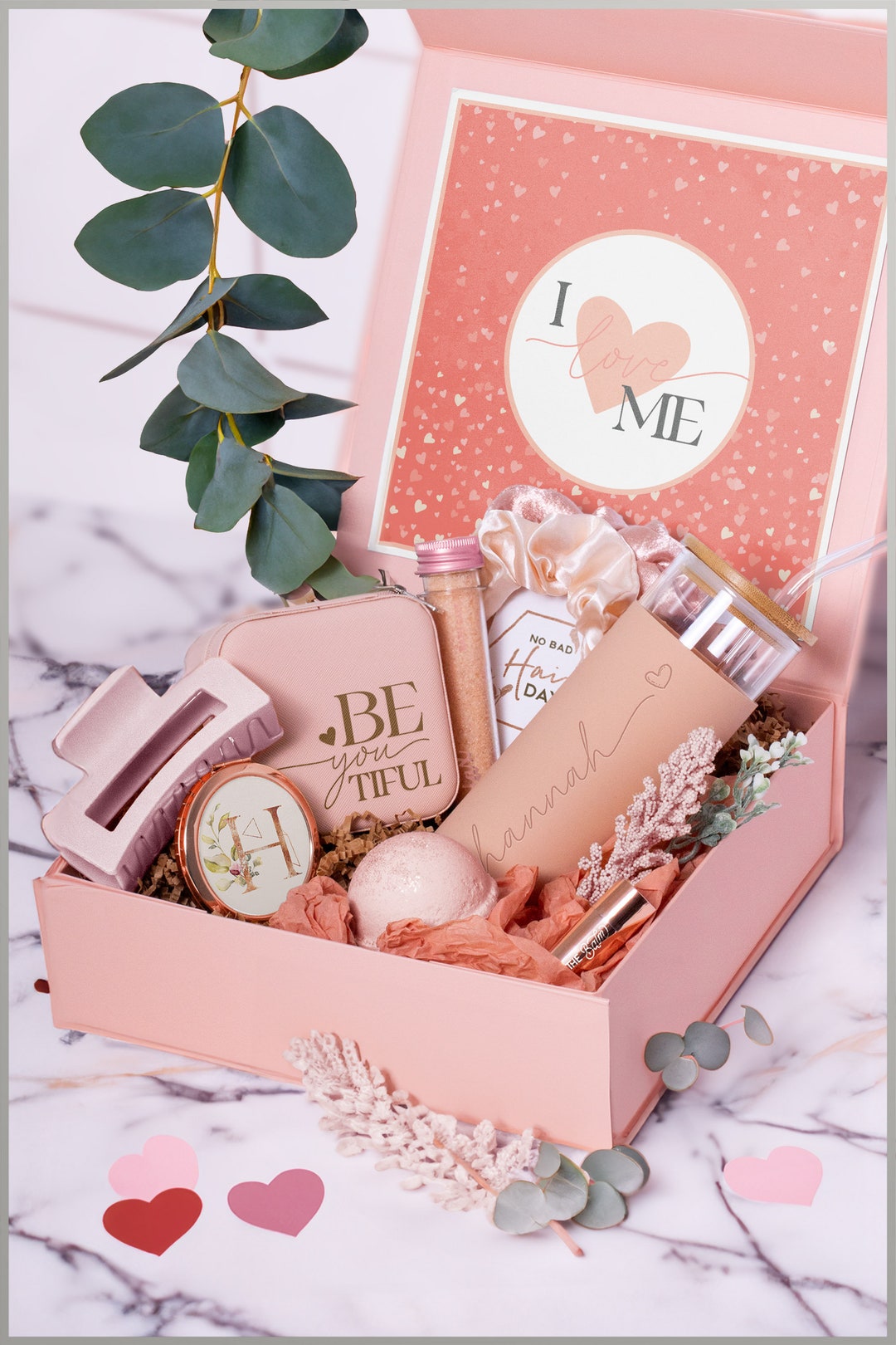 Galentine's Day Self Care Spa Set Gift for Her, Custom Valentines
