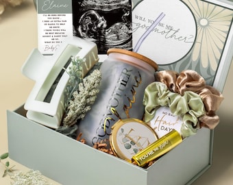 Will you be my Godmother Proposal Box, Personalized Gift For Godmom, Custom Godparents, Madrina, Nina or Ninang, Ask GODMOTHER (GD2)