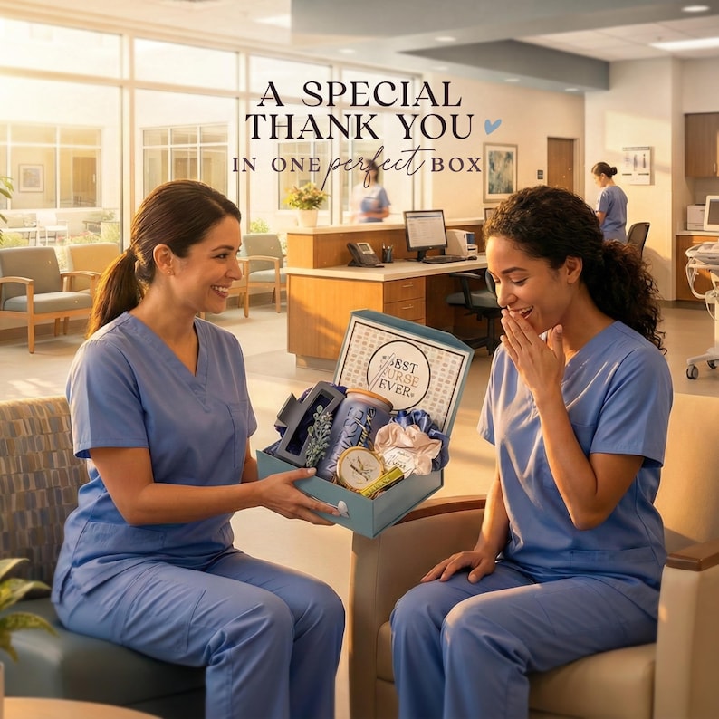Best Nurse Ever Set for Coworker Friend, Nurses Week Gift Box, Bulk Nursing Staff, Thank You Staff, Preceptor, PA, NP, NCLEX, Gift Set (NS3) image 2