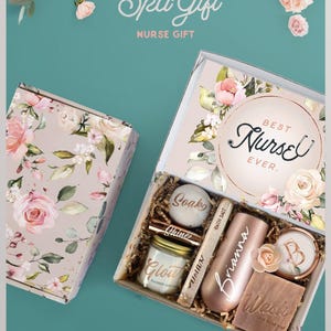 Best Nurse Ever Self Care Spa Gift Set, Gift for Nurse Appreciation, Thank You Nurse, Bulk Gifts For Nursing Staff, Nursing Graduation (Ns2)