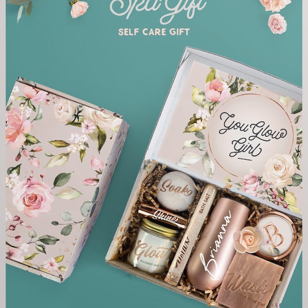 Self Care Spa Gift Set For Her, Anxiety Relief Gift For Women, Stress Relief Care Package, Best Friend Spa Gift Basket on BFF Birthday (SC1)