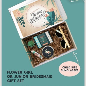 Themed Junior Bridesmaid Proposal Box with Jr Bridesmaid Gift Set, Will You Be My Junior Bridesmaid Gift with Jr Bridesmaid Box Set JB1 image 6